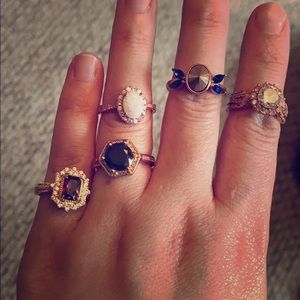 Rose gold ring bundle